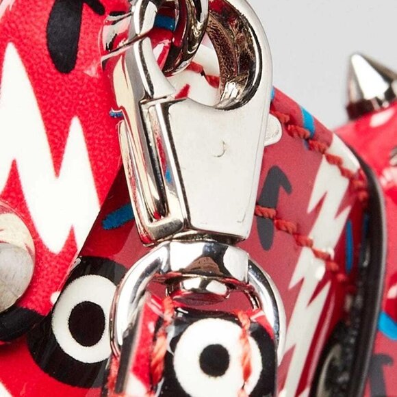 Christian Louboutin Red Patent Leather North/South Ginzana Cabata Mini Tote Bag - Picture 8 of 13